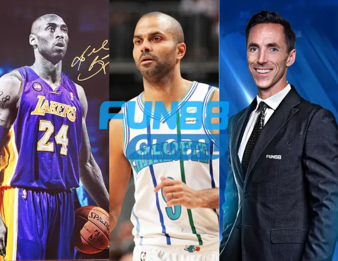 Fun88 đối tác tài trợ cho Kobe Bryant, Tony Parker, Steve Nash